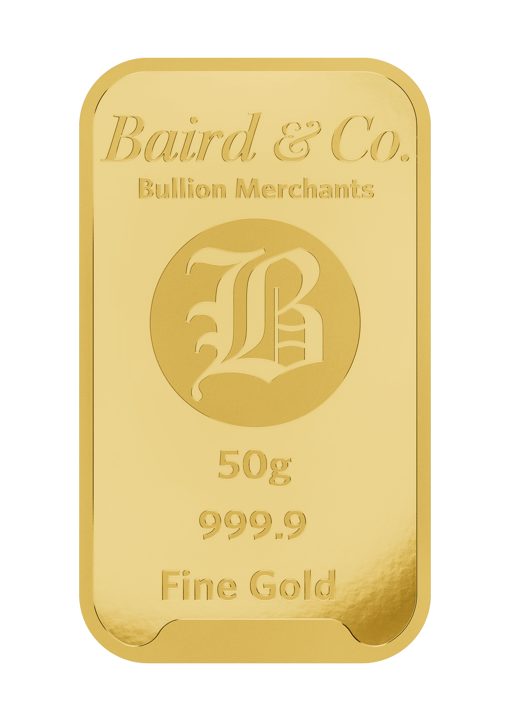 50gr MINTED Gold Bar .9999 Fine
