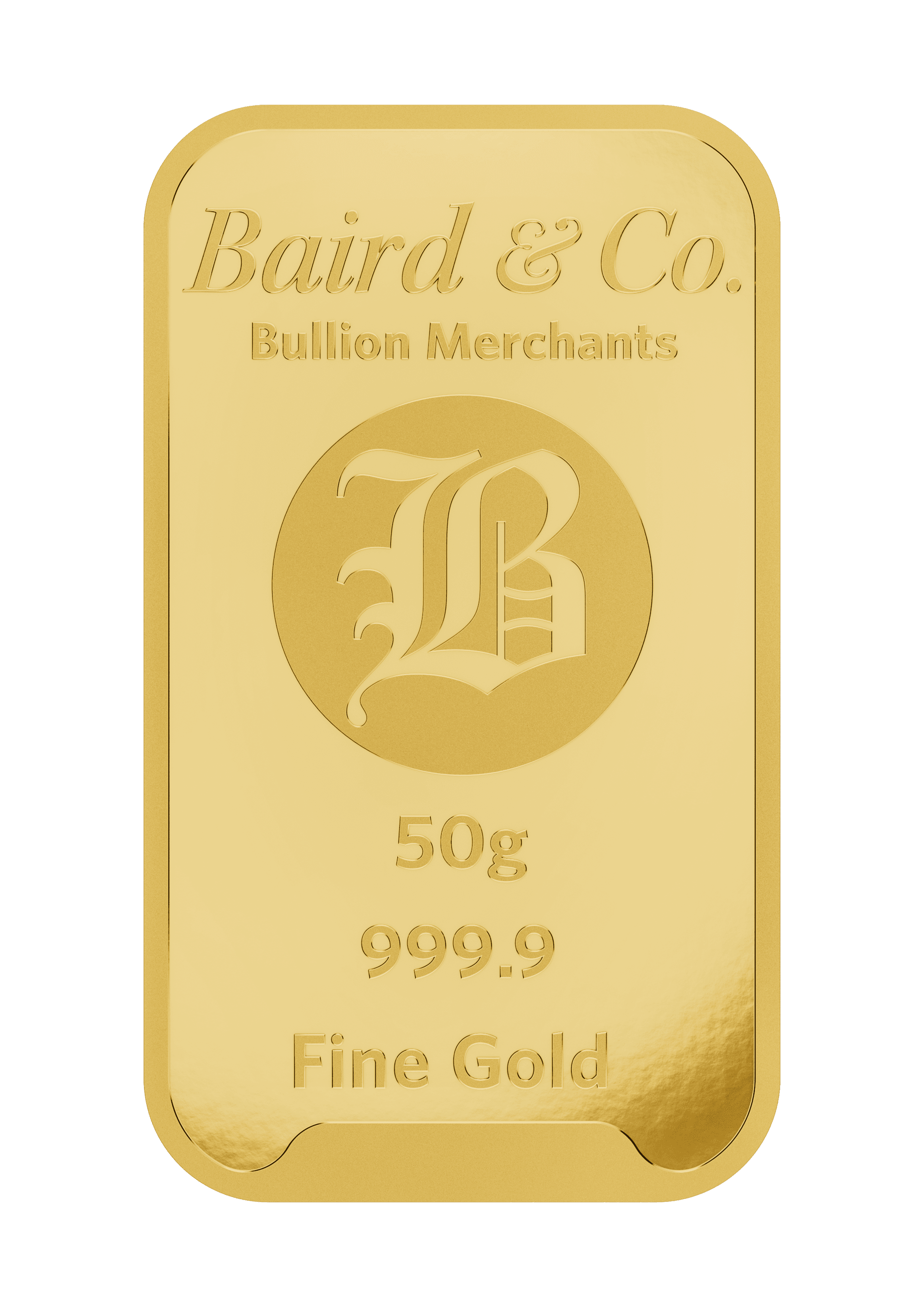 50gr MINTED Gold Bar .9999 Fine
