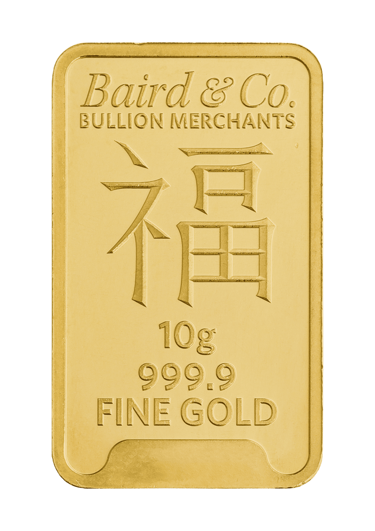 10g Gold Bar Minted Lunar Year Of The Horse 9999