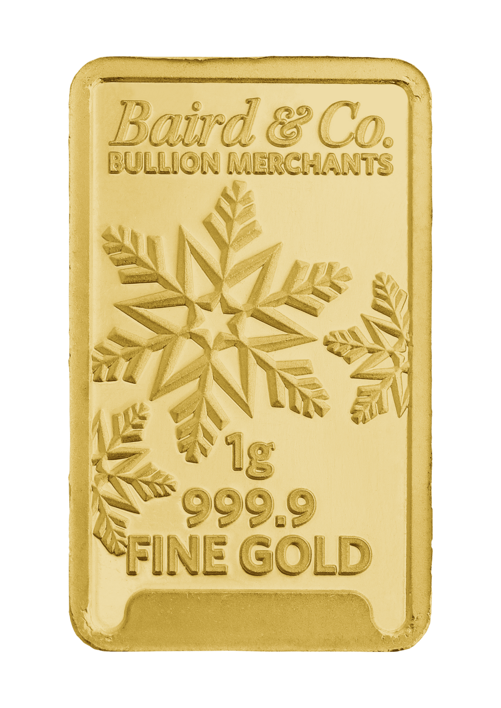 1gr Minted Christmas Gold Bar 999.9 Fine