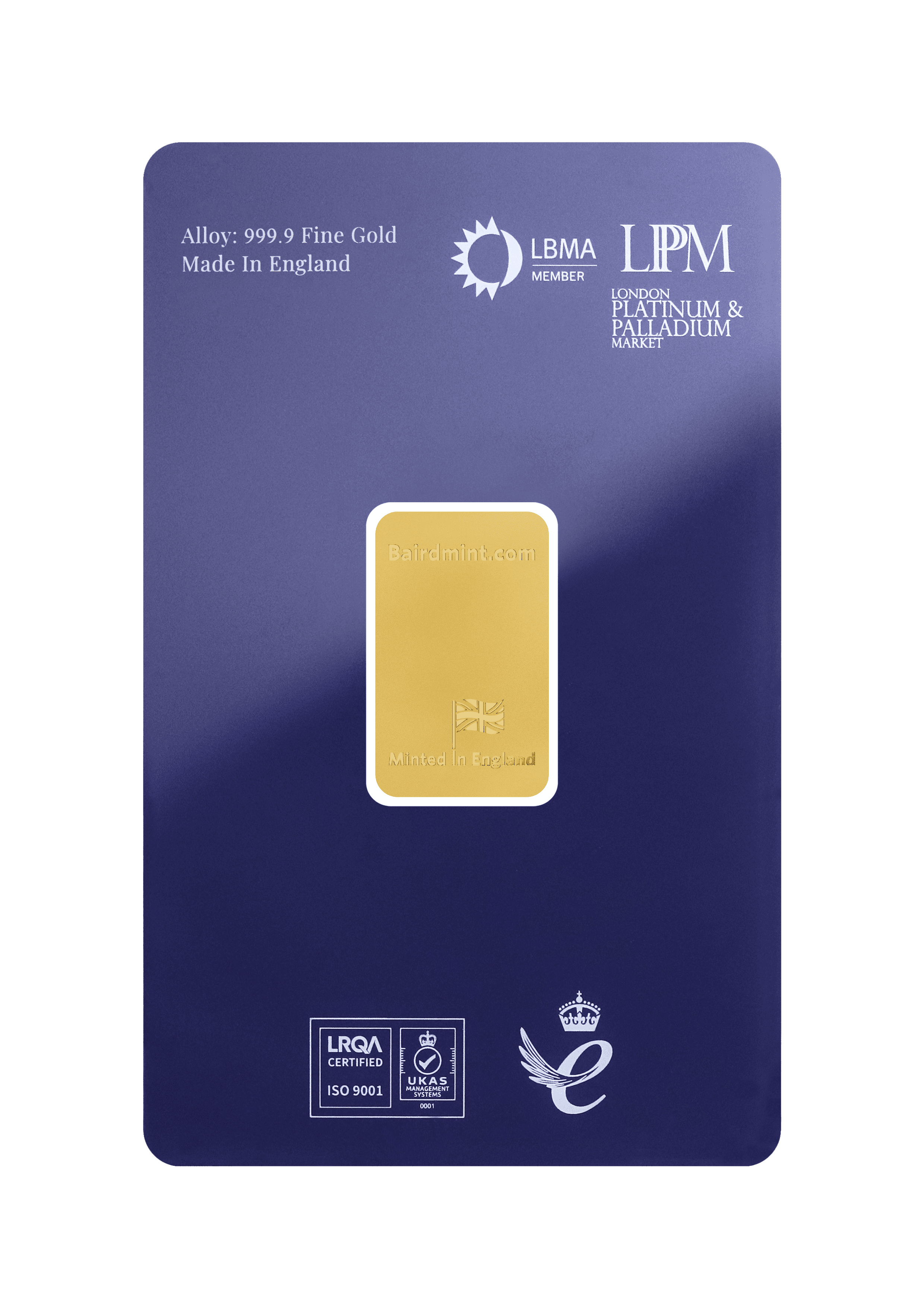 5gr  MINTED Gold Bar .9999 Fine