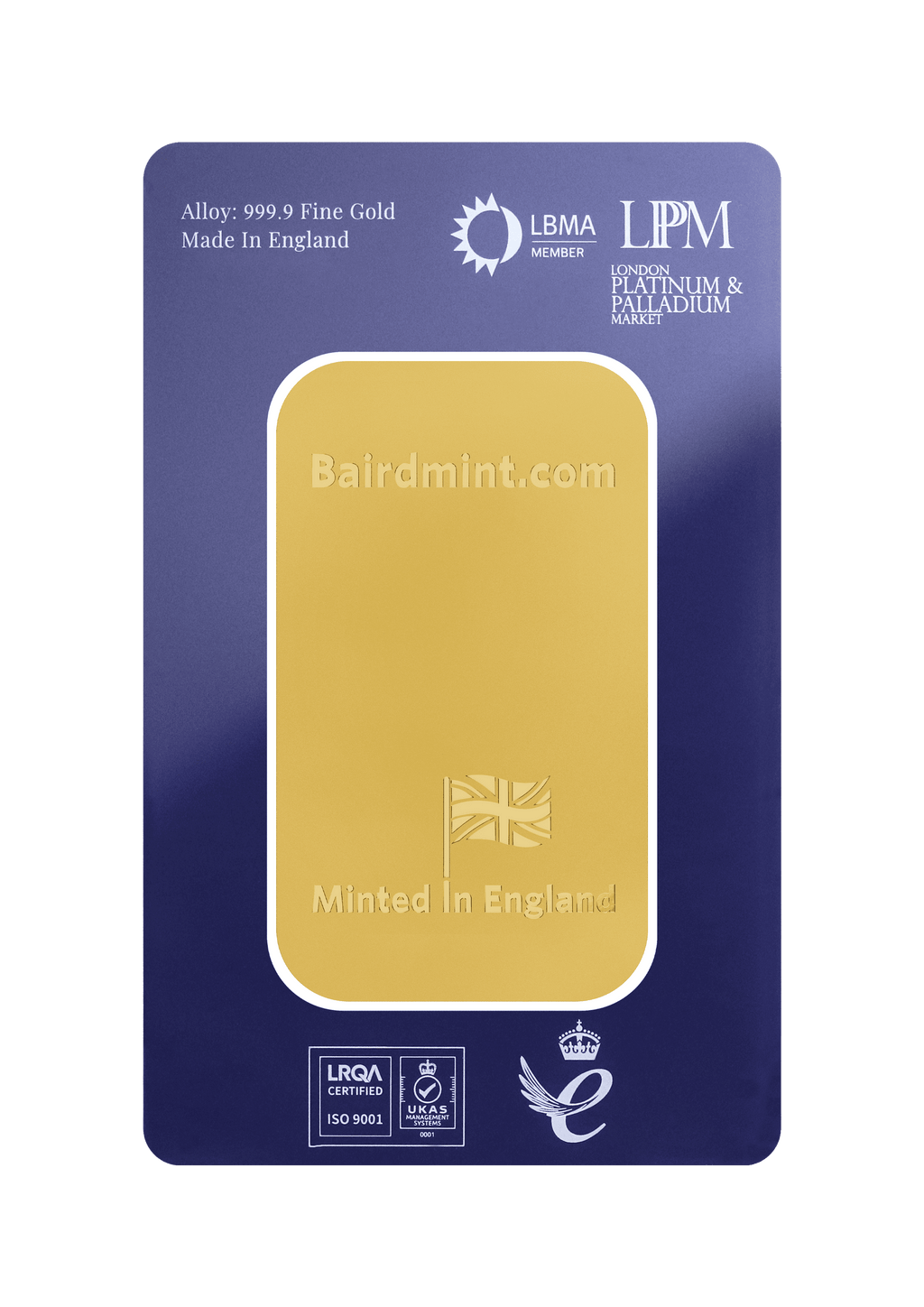 50gr MINTED Gold Bar .9999 Fine