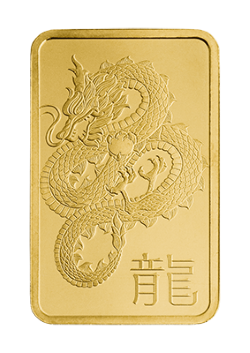 20g Gold Bar Minted Lunar Year Of The Dragon 9999