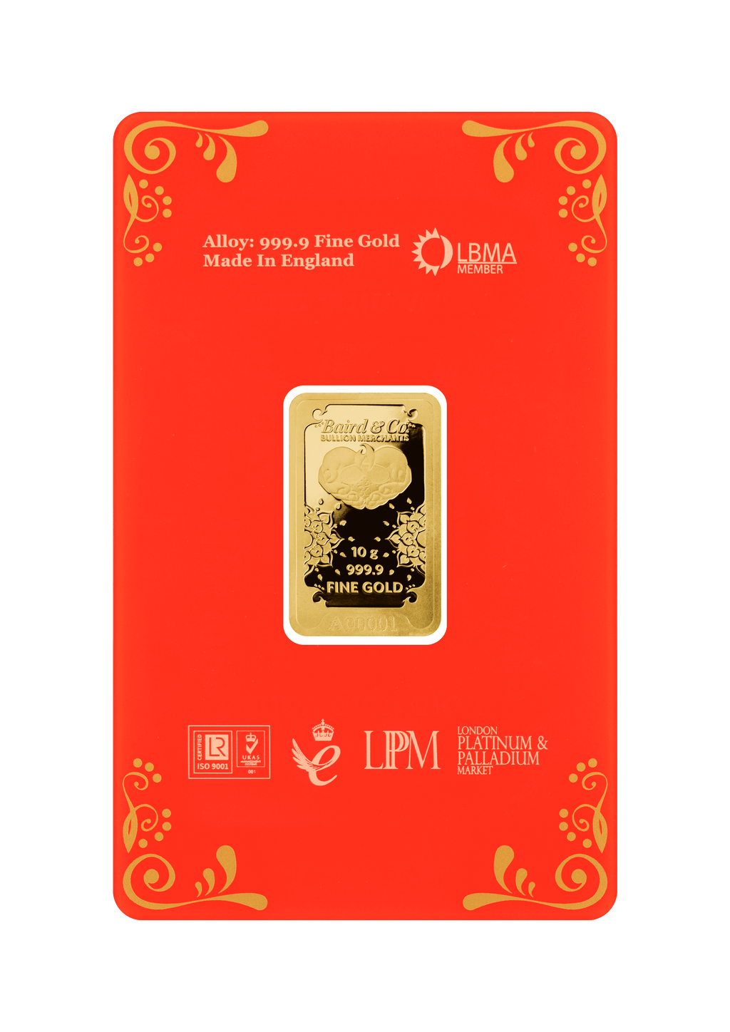 10g Gold Bar Minted Diwali 9999