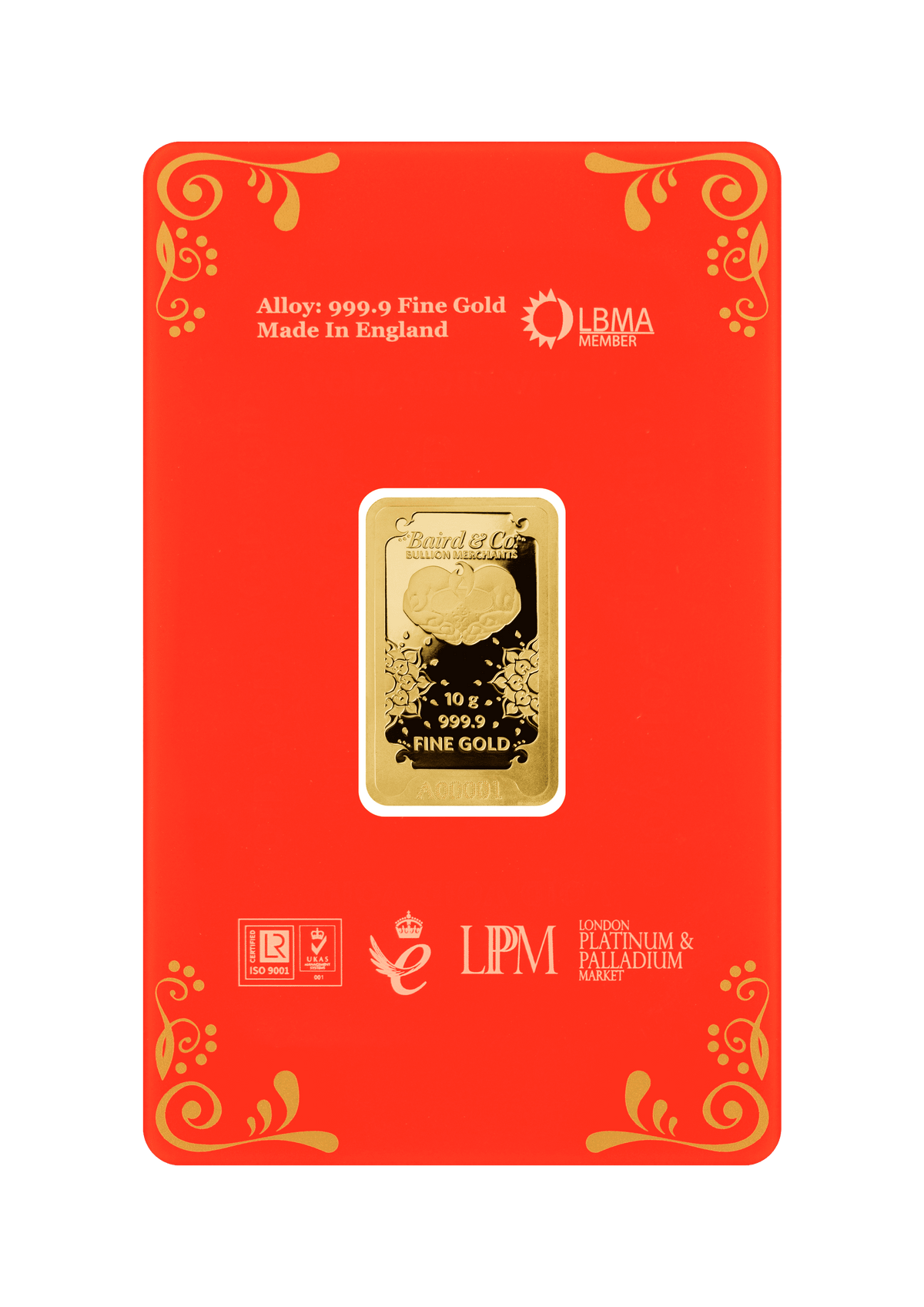 10g Gold Bar Minted Diwali 9999
